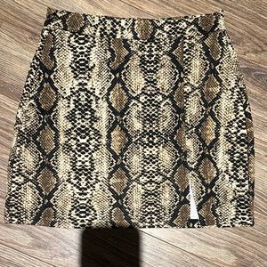 Snakeskin skirt from shein
